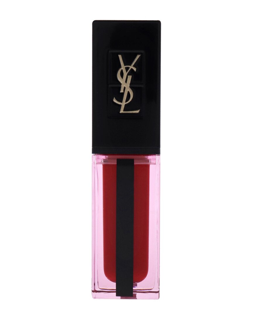 Saint Laurent Yves  Women's 0.2oz 612 Rouge Deluge Rouge Pur Couture Vernis A Levres Water Stain
