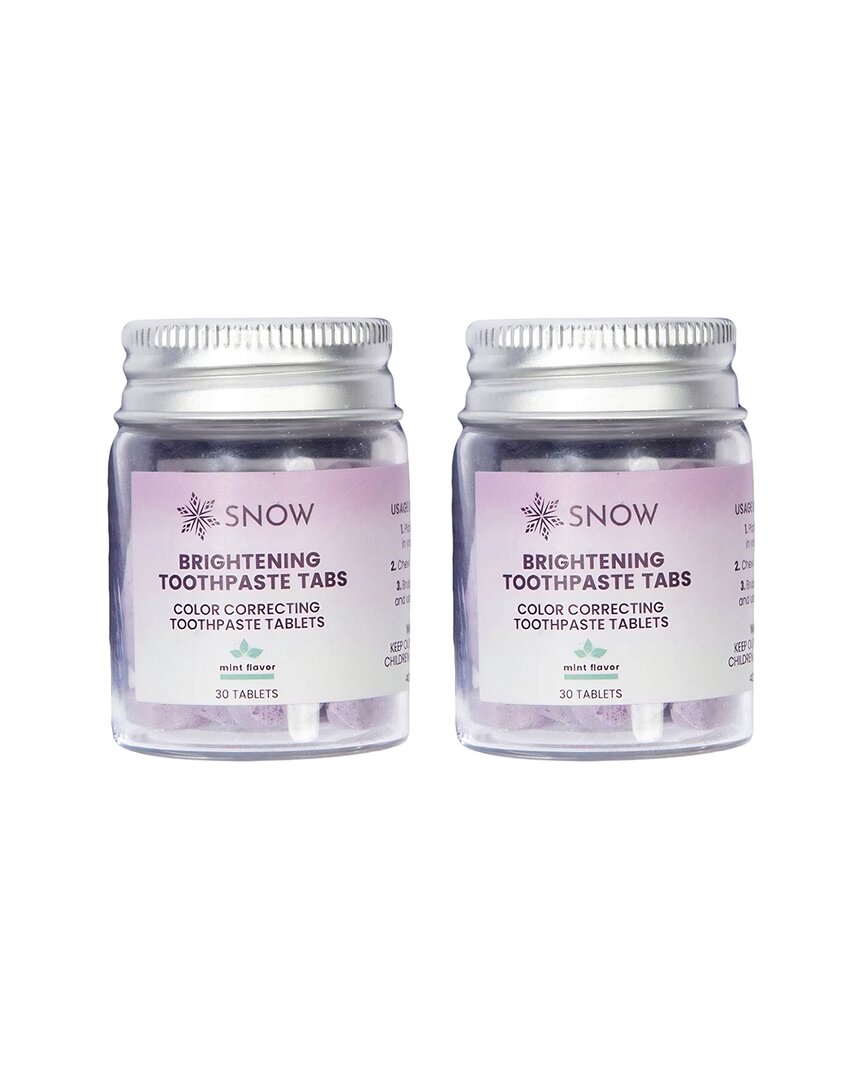 Snow ® Unisex 3.8oz Purple Whitening Toothpaste Tablets (2-pack)