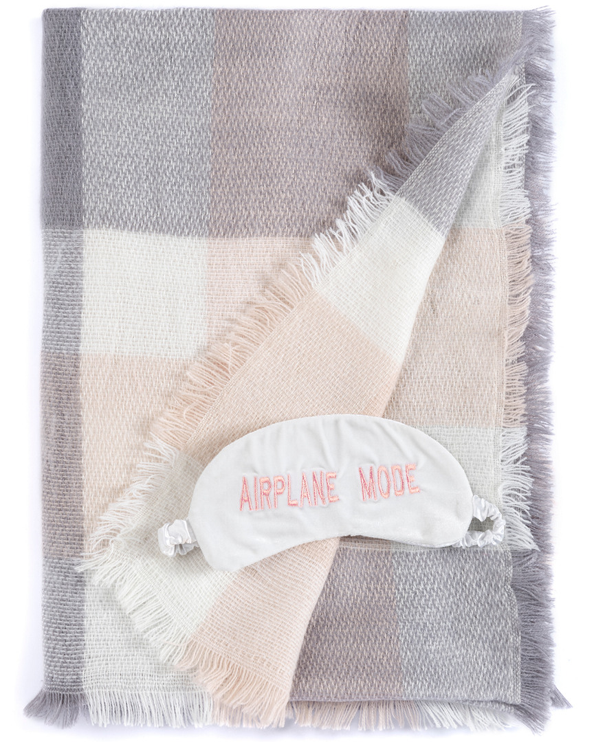 Image of Shiraleah Airplane Mode Scarf & Eye Mask Set