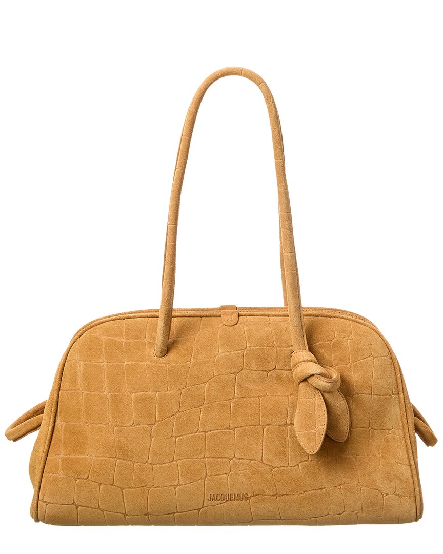 Jacquemus Le Turismo Crocodile-effect Suede Shoulder Bag