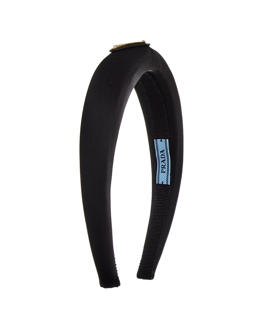 Prada Re-nylon Headband In Black