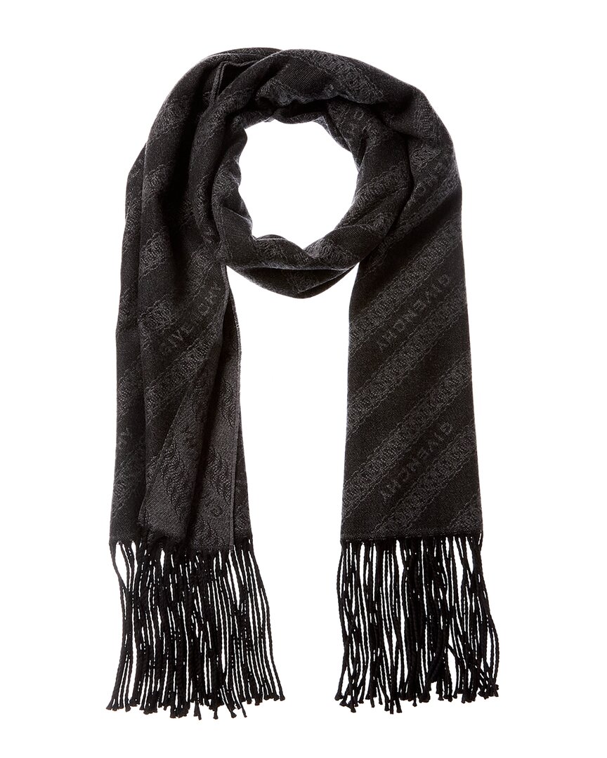 Givenchy 4G-jacquard frayed scarf - Neutrals
