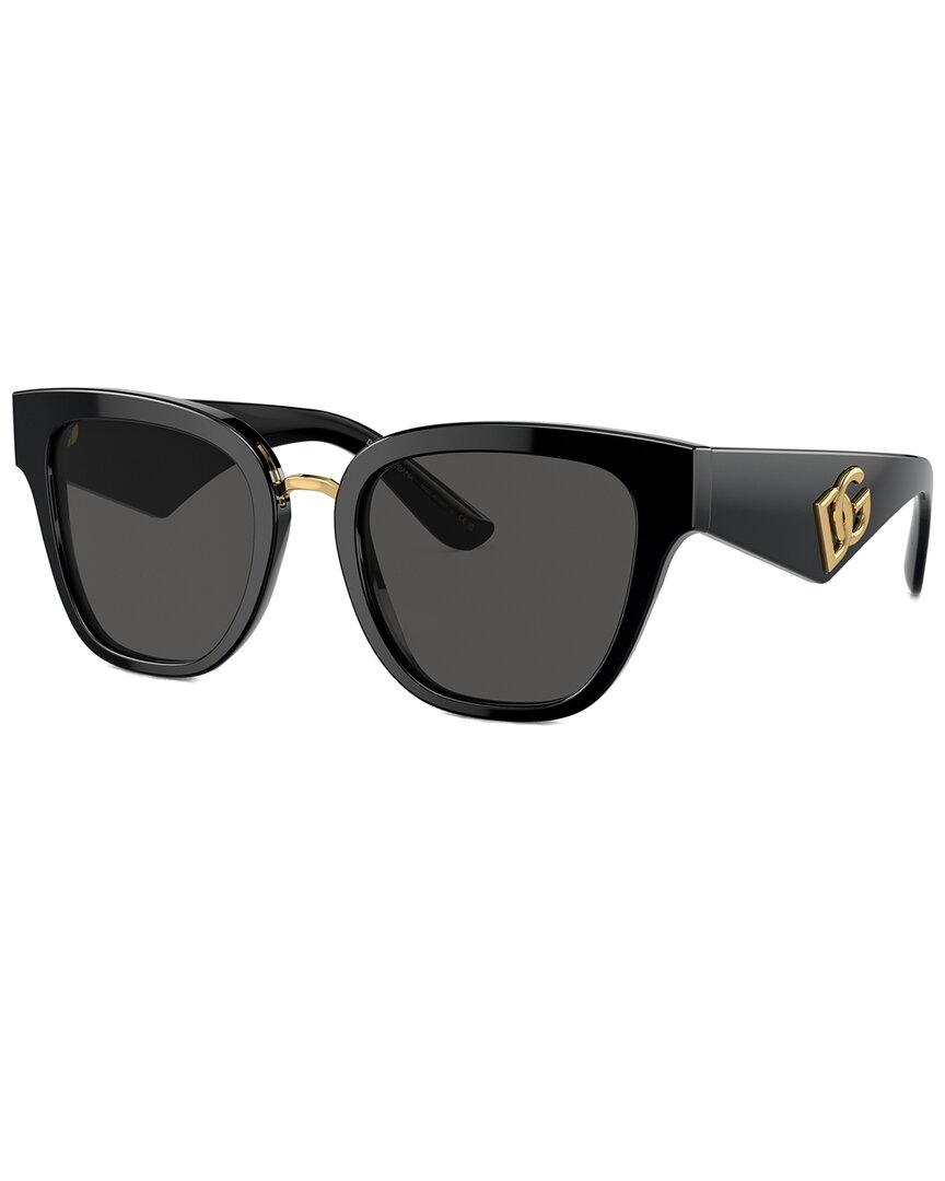 Dolce & Gabbana Women's Black/Dark/Grey Dg4437 51Mm Sunglasses
