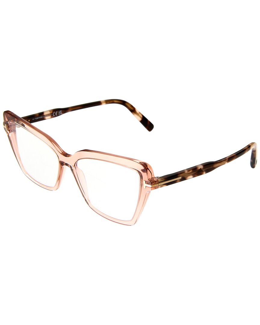 Tom Ford Women's T-logo 55mm Optical Frames In Pink