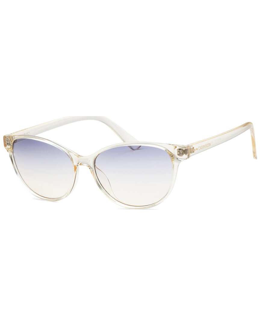 Calvin Klein Women's Ck20517s-740 Fashion 56mm Crystal Sunglasses In Blue