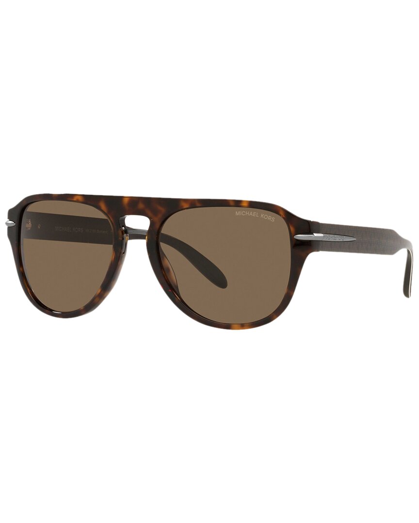 Burberry Michael Kors Men's Mk2166 56mm Sunglasses In Brown