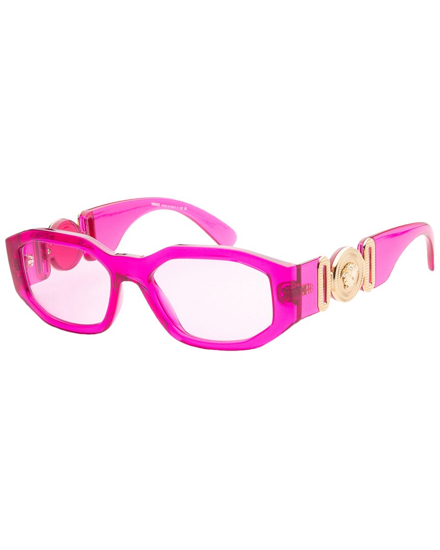 Shop Versace Men's Ve4361 53mm Sunglasses In Pink