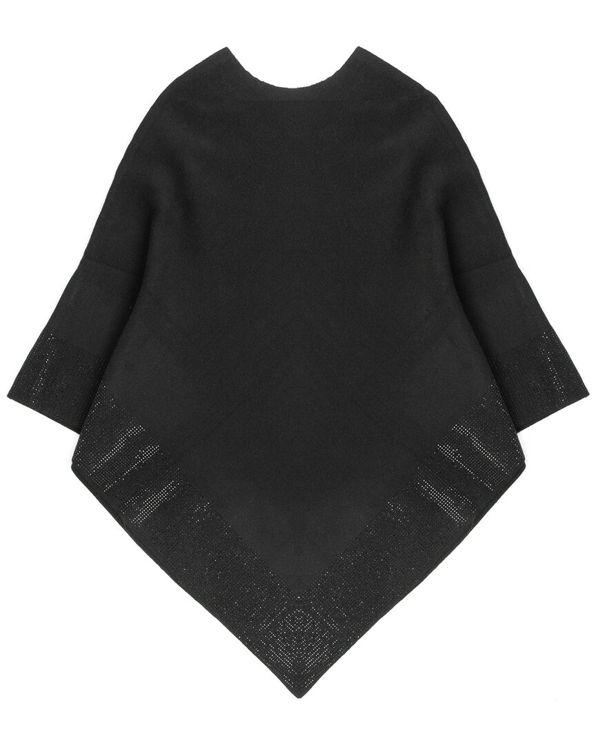 Shop Saachi Triangle Poncho In Black