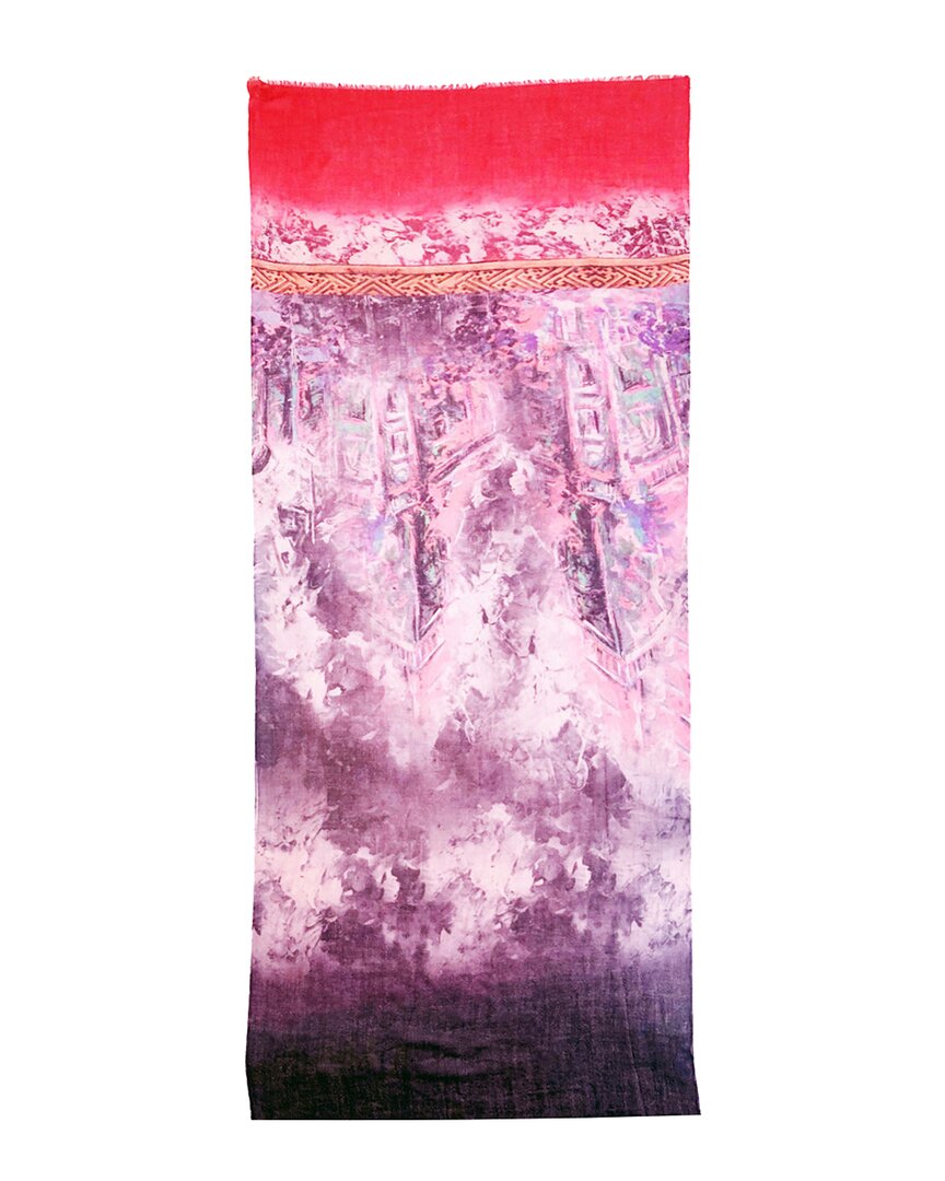 Blue Pacific Artisan Cashmere Scarf In Multi