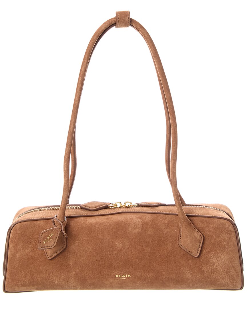 Alaïa Alaia Le Teckel Medium Leather Shoulder Bag In Green