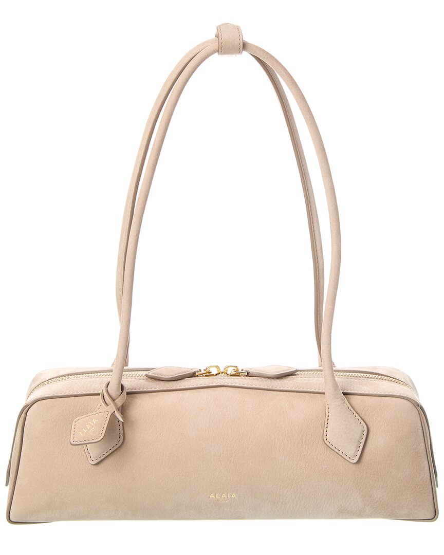 Alaïa Alaia Le Teckel Medium Leather Shoulder Bag In Neutral