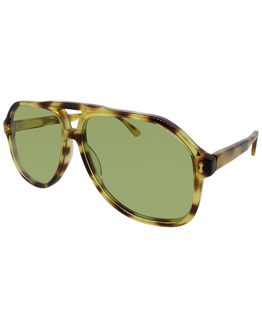 Gucci Unisex Gg1042s 60mm Sunglasses In Green