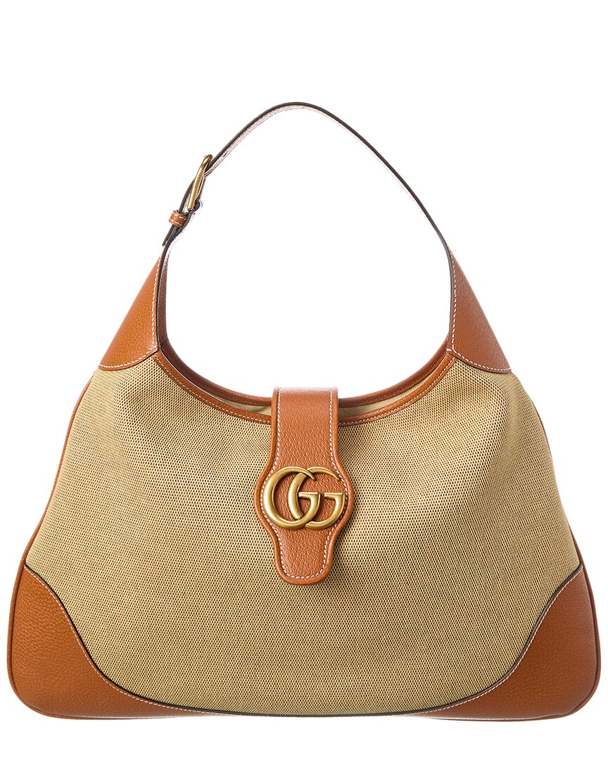 Gucci Large Aphrodite Shoulder Bag In Brown