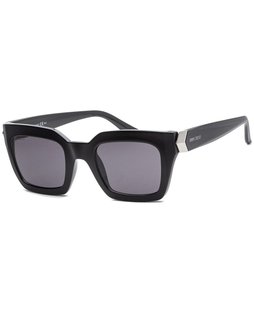 Shop Jimmy Choo Women's Maika/s 50mm Sunglasses In Black