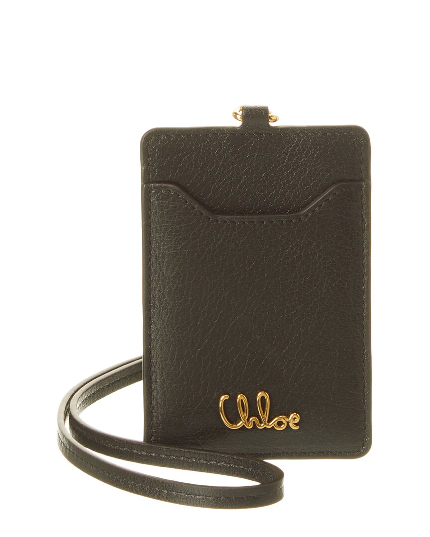 Chloé Chloe Iconic Leather Pass Holder In Pattern