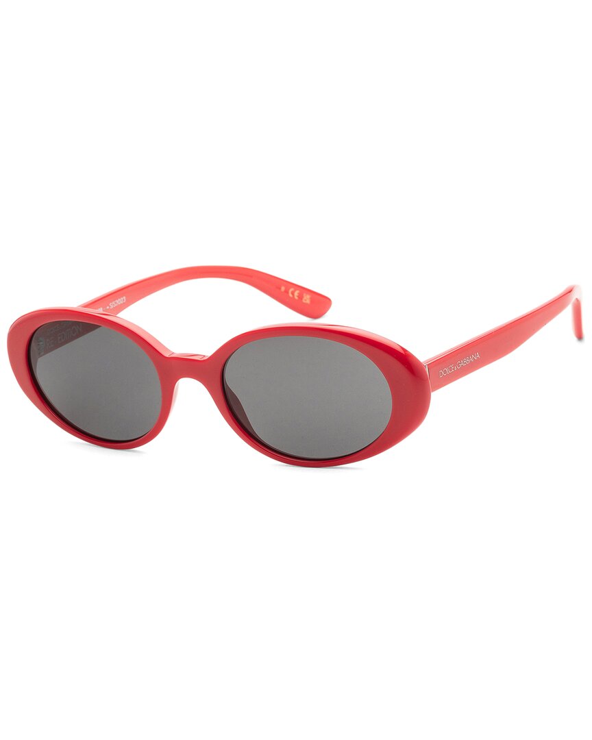 Shop Dolce & Gabbana Women's Dg4443 52mm Sunglasses In Red