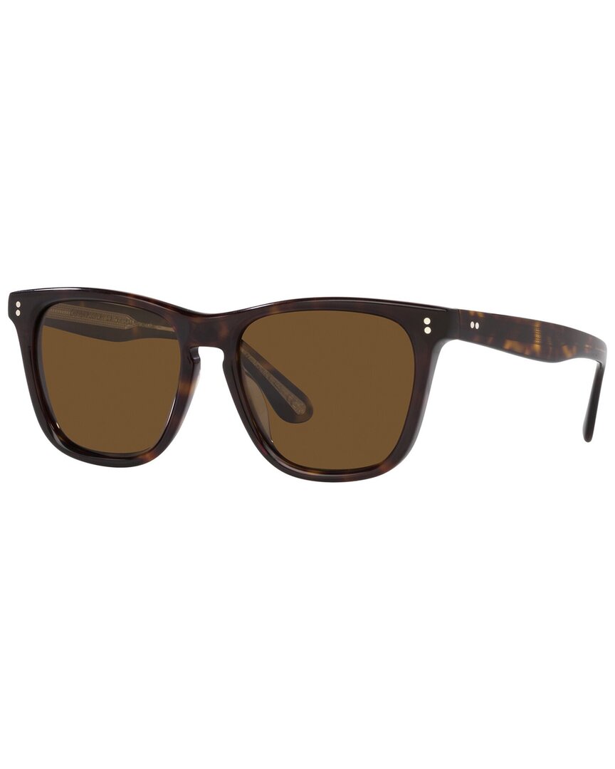 Oliver Peoples Ov5449su Lynes Sun Square-frame Acetate Sunglasses In Brown