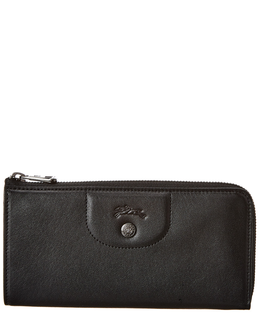 Longchamp Le Pliage Cuir Leather Zip Around Wallet Women's