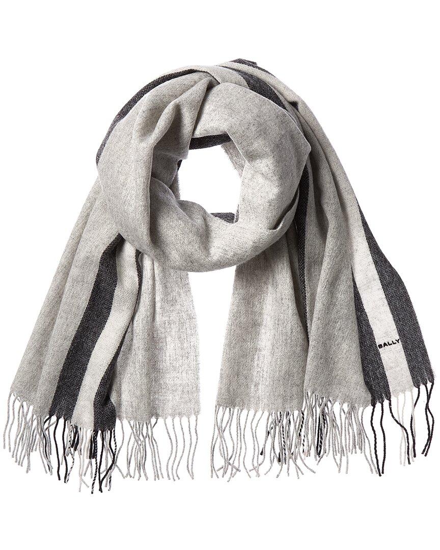 Bally Wool Scarf In Gray