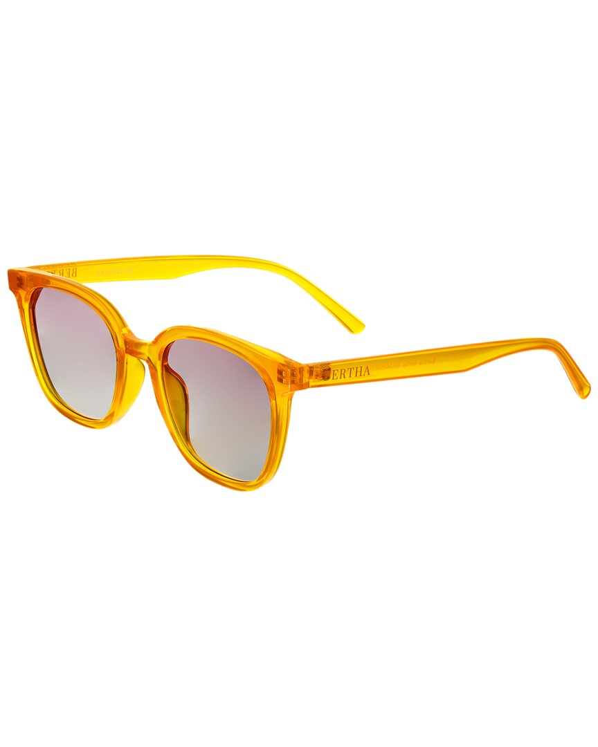 Bertha Women's Brsbr051c6 54mm Polarized Sunglasses In Yellow