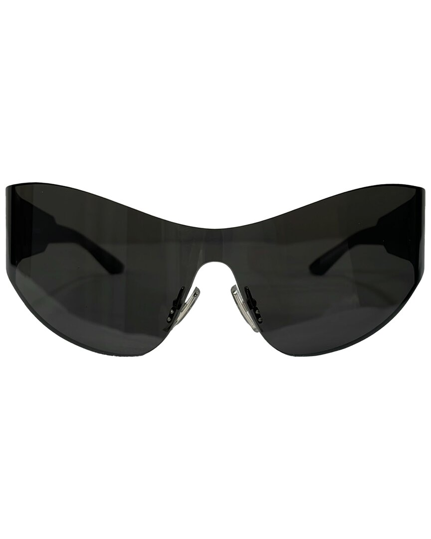 Balenciaga Women's Black Acetate Mono Cat 2.0 Sunglasses (authentic Pre-loved) In Black