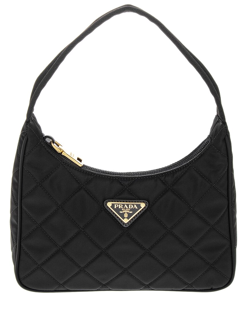 Prada Quilted Nylon Hobo Bag