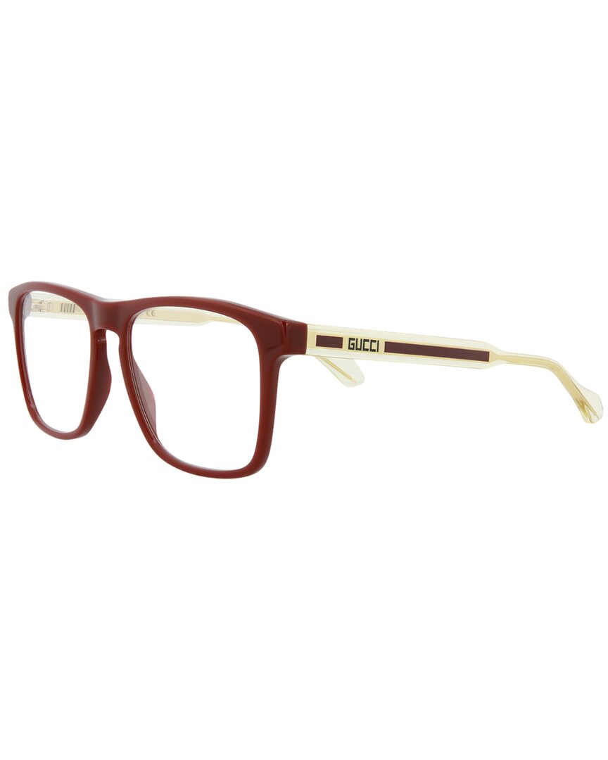 Shop Gucci Men's Gg0561o 54mm Optical Frames In Red