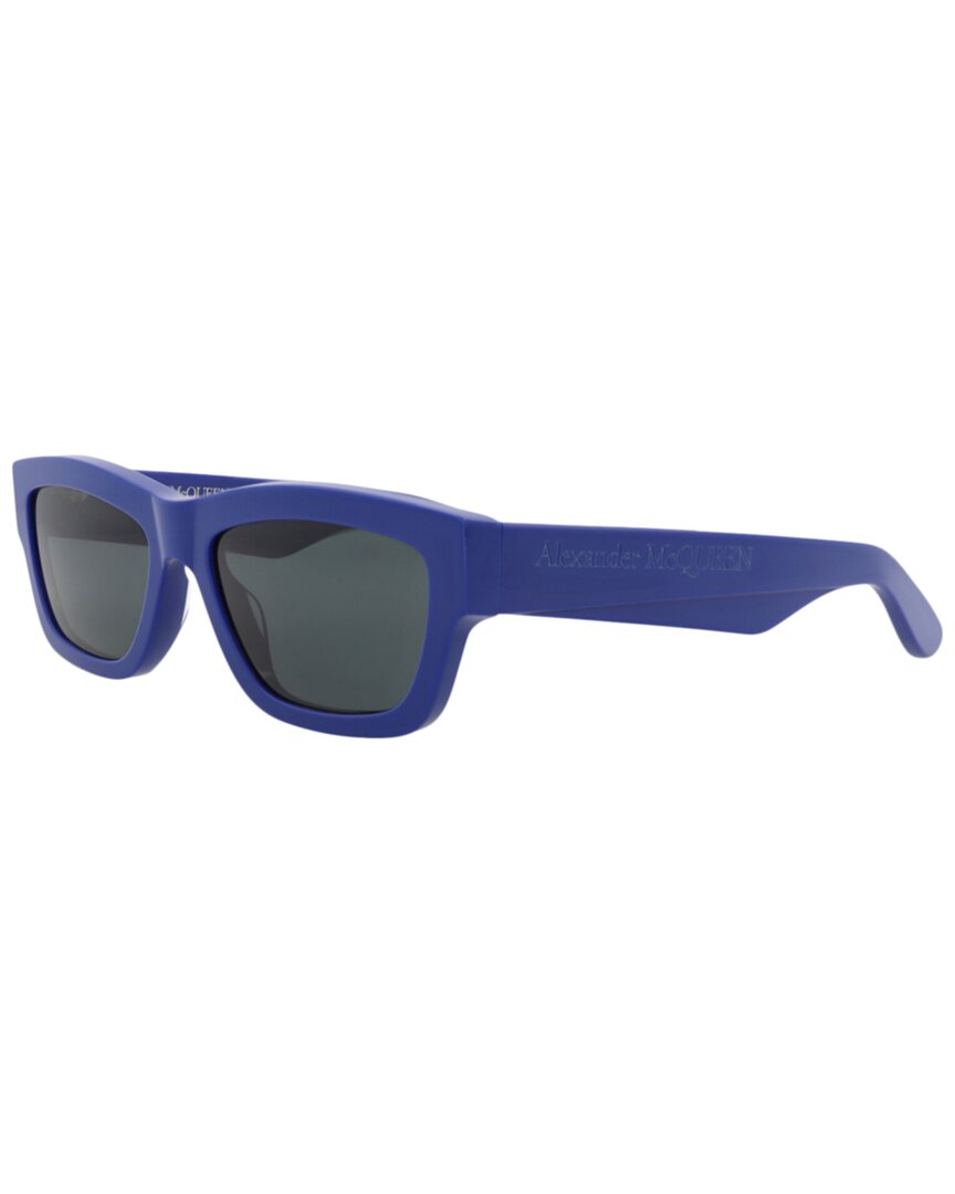 Alexander Mcqueen Square-frame Recycled Acetate Sunglasses In Blue