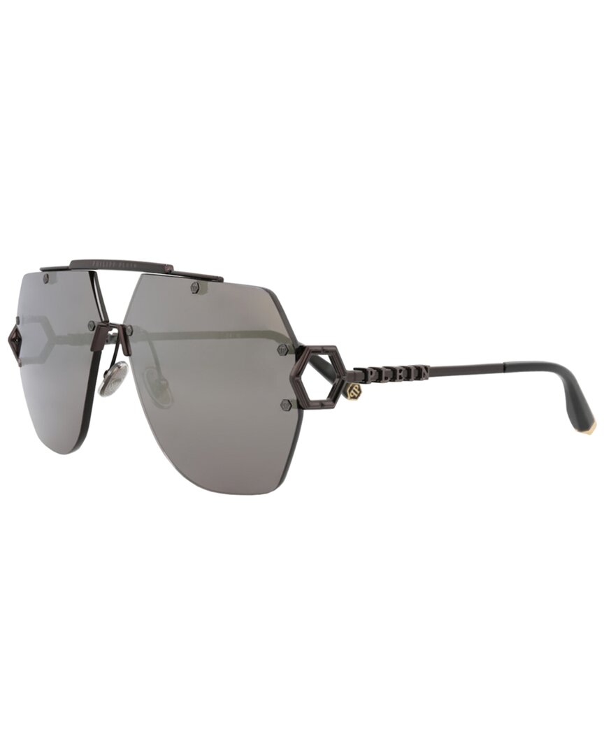 Philipp Plein Unisex Spp111 66mm Polarized Sunglasses In Gray
