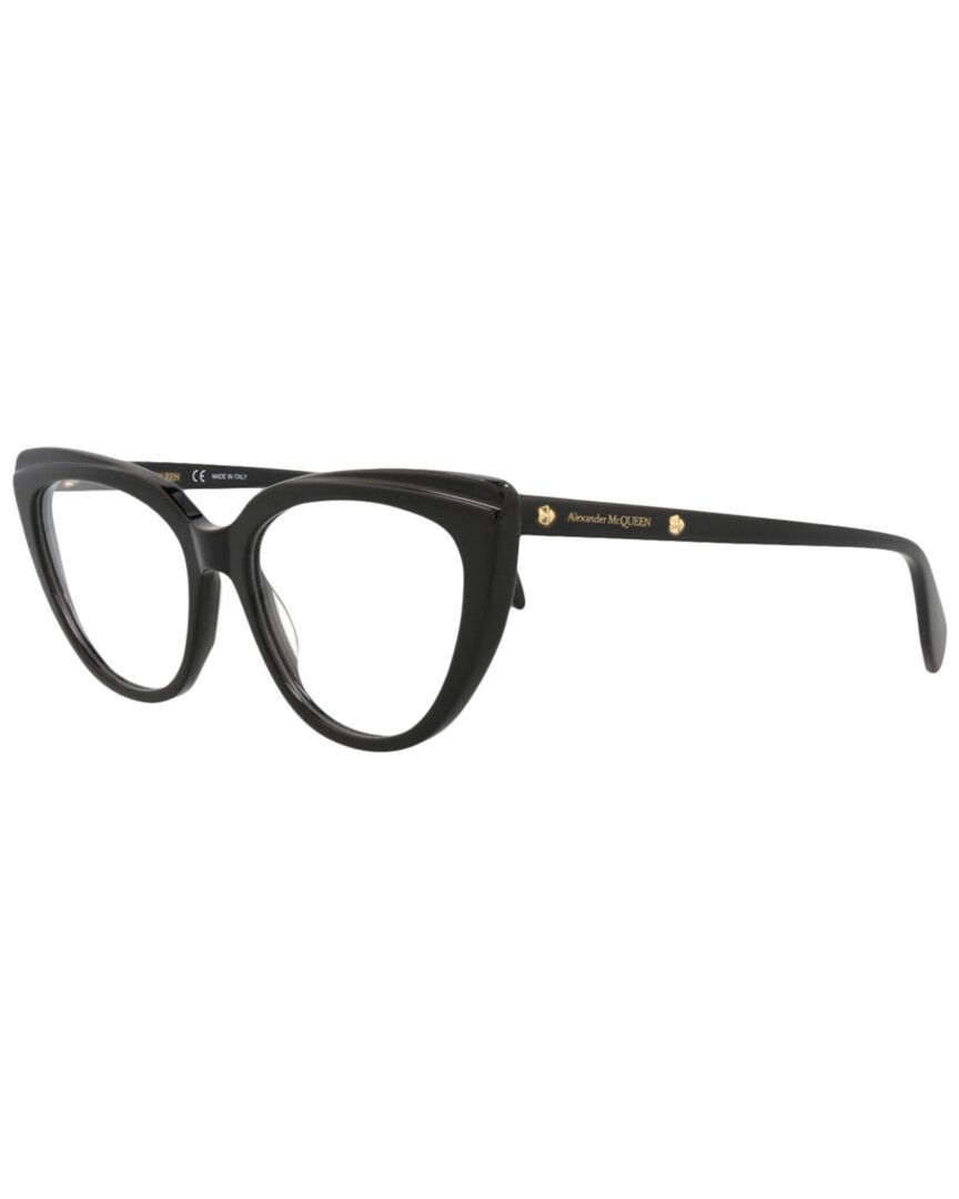 Alexander Mcqueen Women's Am0253o 53mm Optical Frames In Black