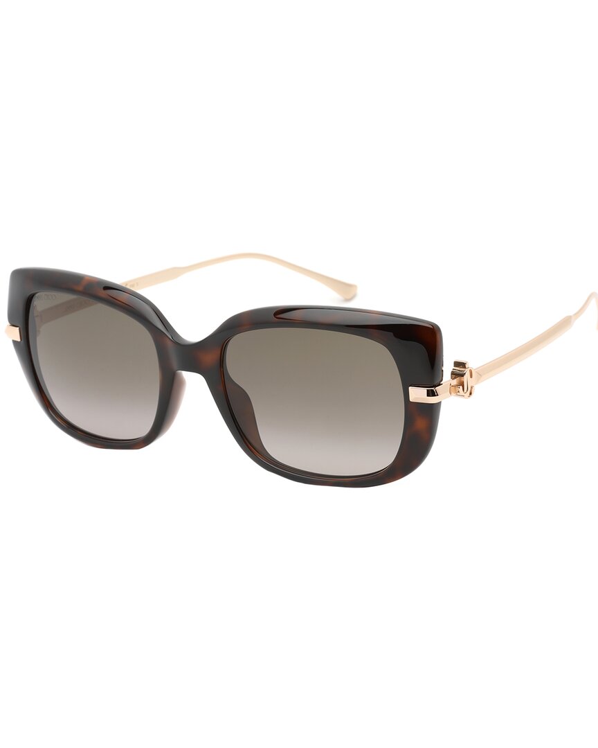 Shop Jimmy Choo Women's Orla/g/s 54mm Sunglasses In Brown