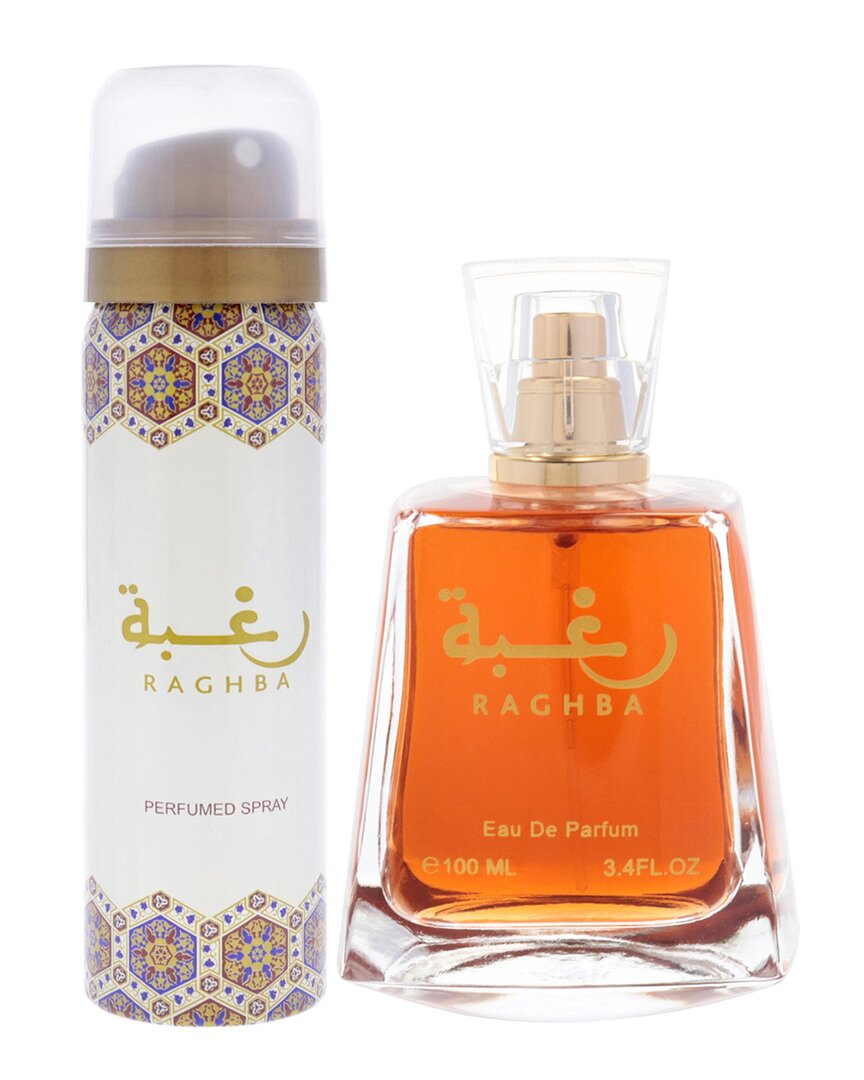 Lattafa Perfumes Unisex Raghba 2pc Gift Set