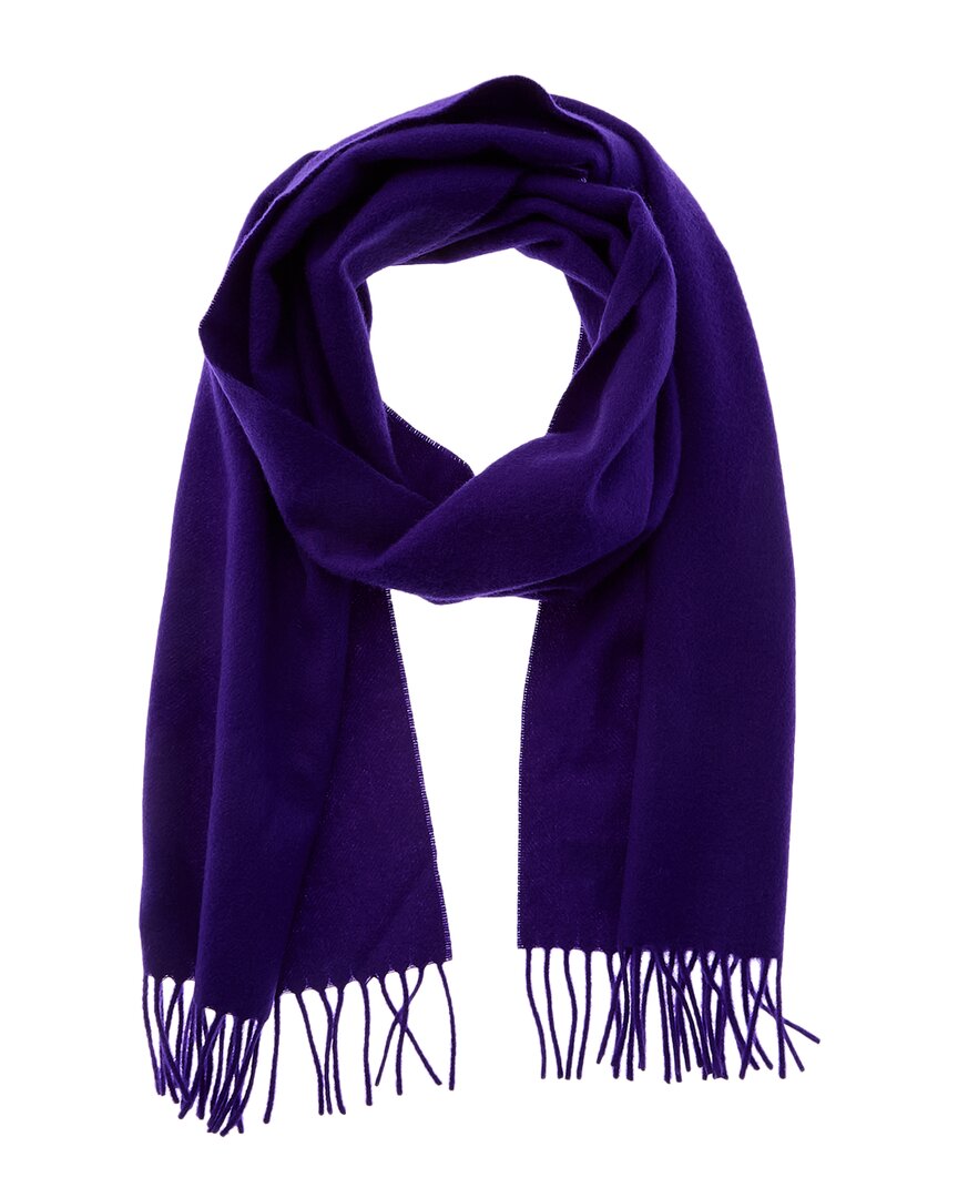 Todd Snyder Joshua Ellis Plain Classic Cashmere Scarf In Purple
