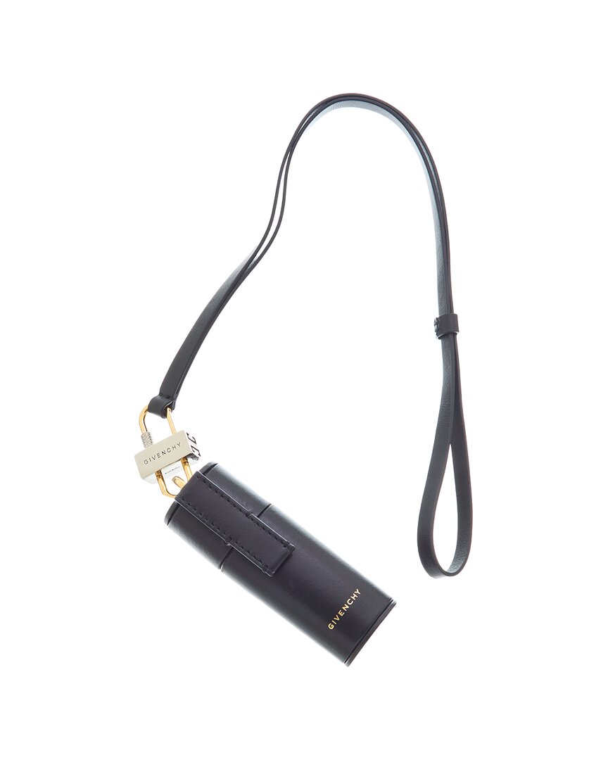 Givenchy Leather Lipstick Case In Black