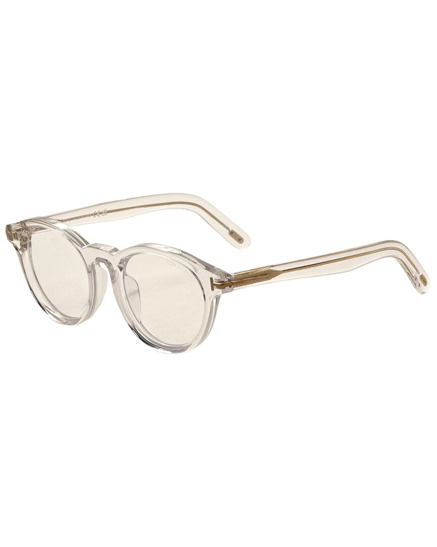 Tom Ford Men's Ft5931 49mm Optical Frames In Neutral