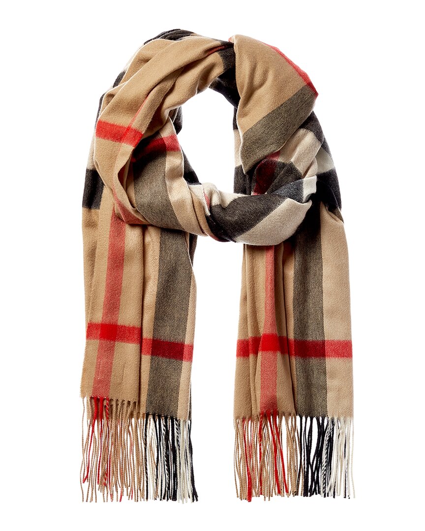 Burberry Oversized Check Cashmere Scarf In Multi