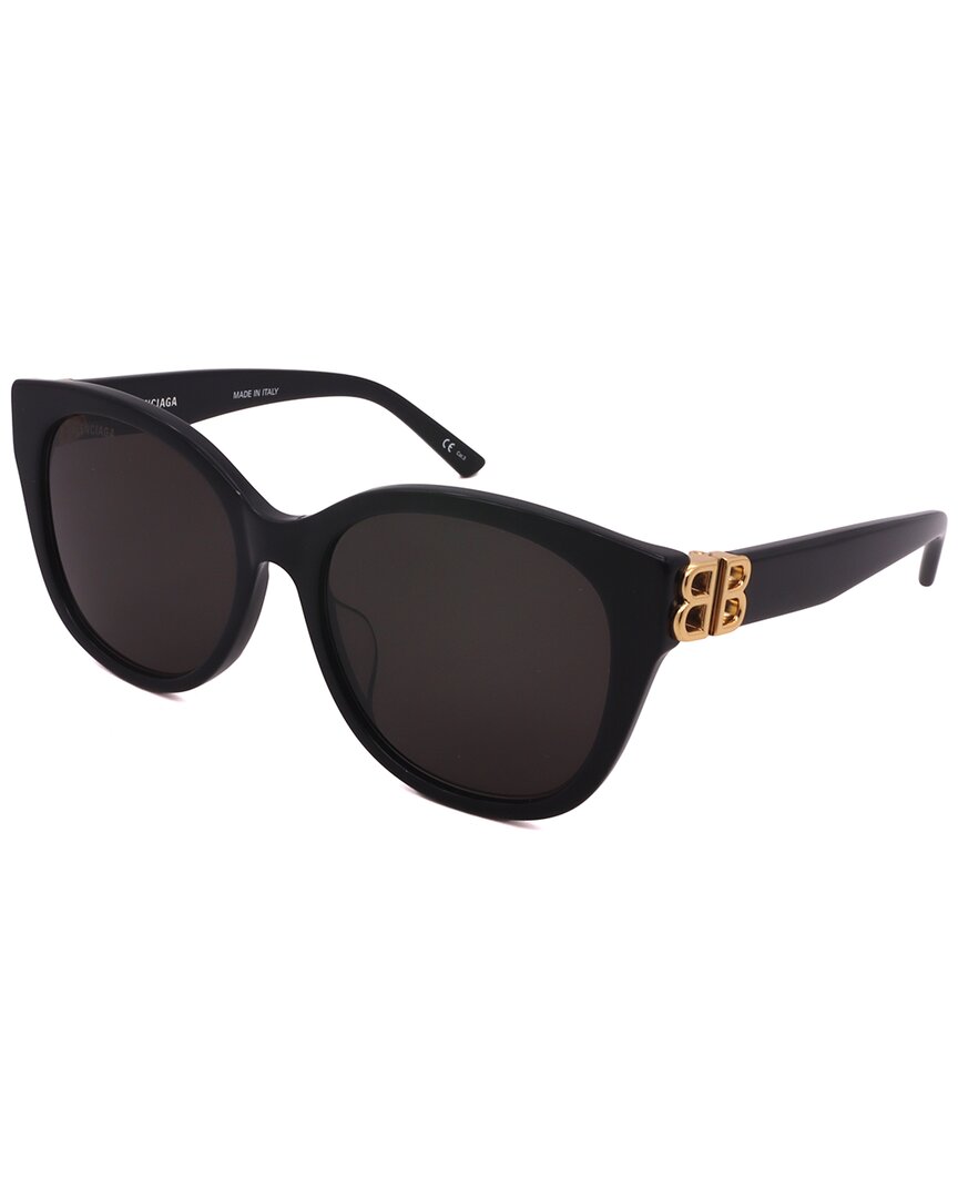 Balenciaga Unisex Bb103sa 57mm Sunglasses In Black