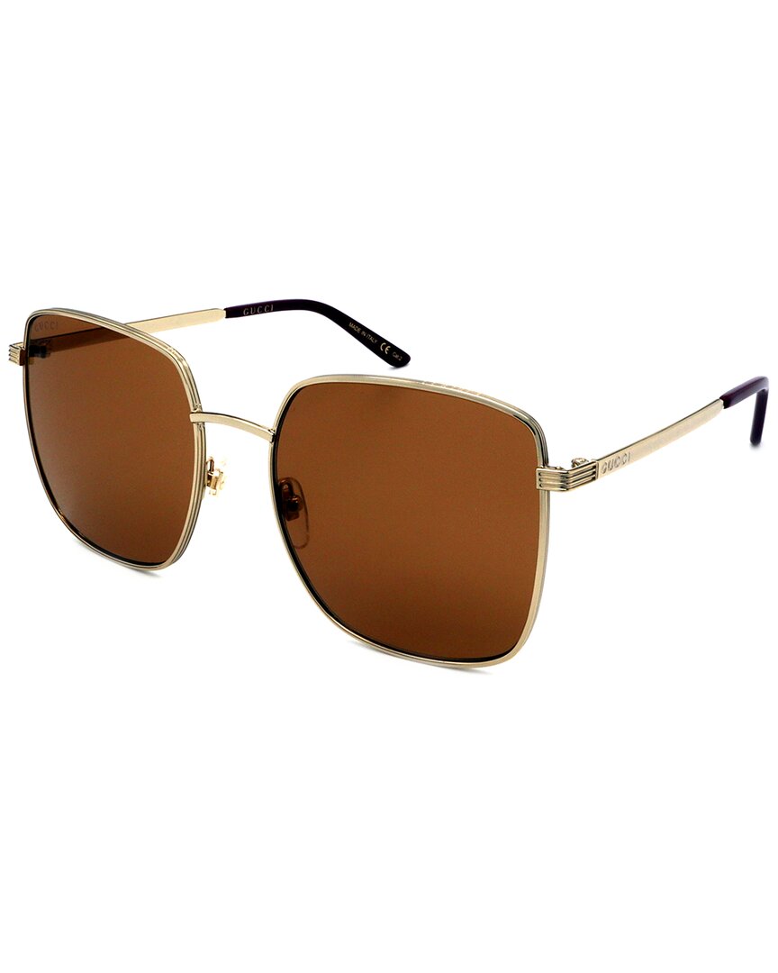 Gucci Women's Gg0802s 57mm Sunglasses In Gold