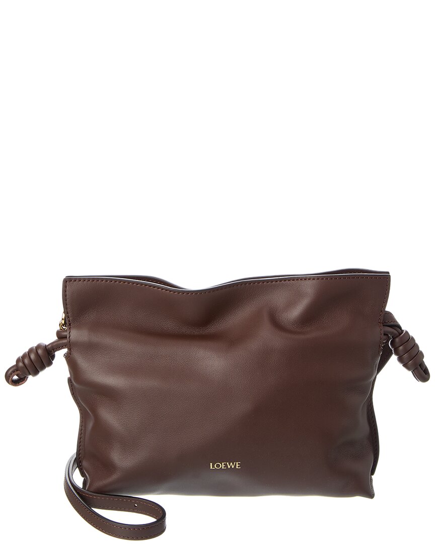 Loewe Flamenco Mini Leather Clutch In Pattern