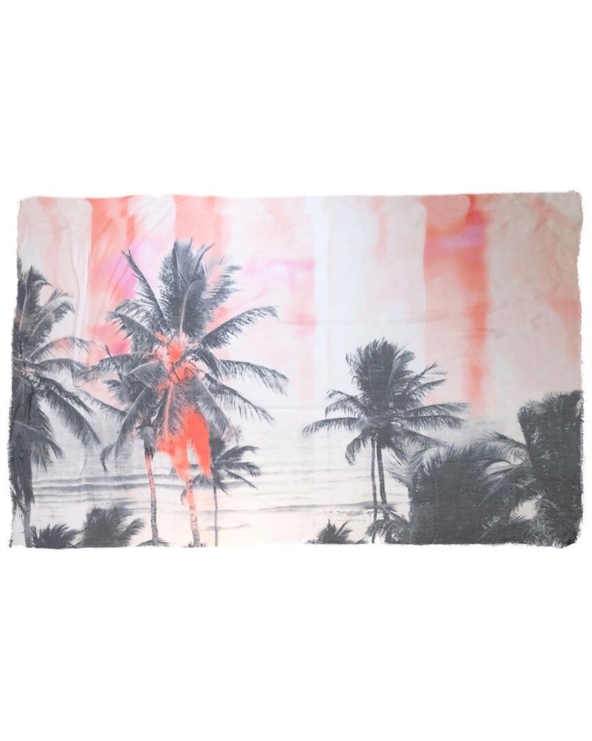 Blue Pacific Tequila Sunrise Beach Scarf In Multi