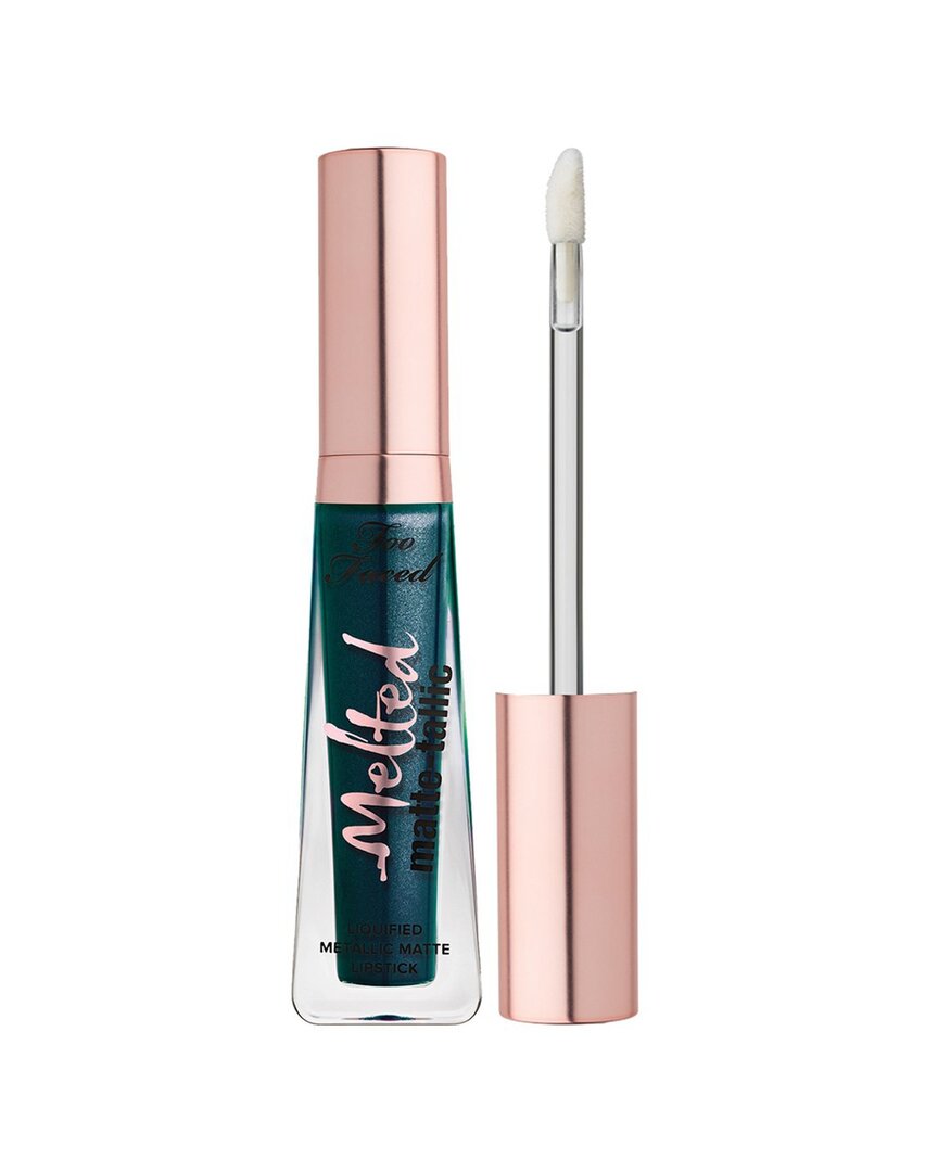Too Faced 0.23oz The Real Teal Melted Matte-tallic Liquid Lipstick