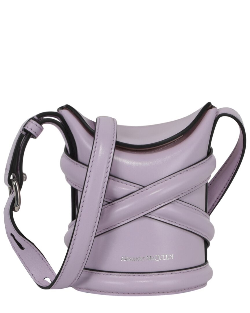 Alexander McQueen Mini Leather Bucket Bag