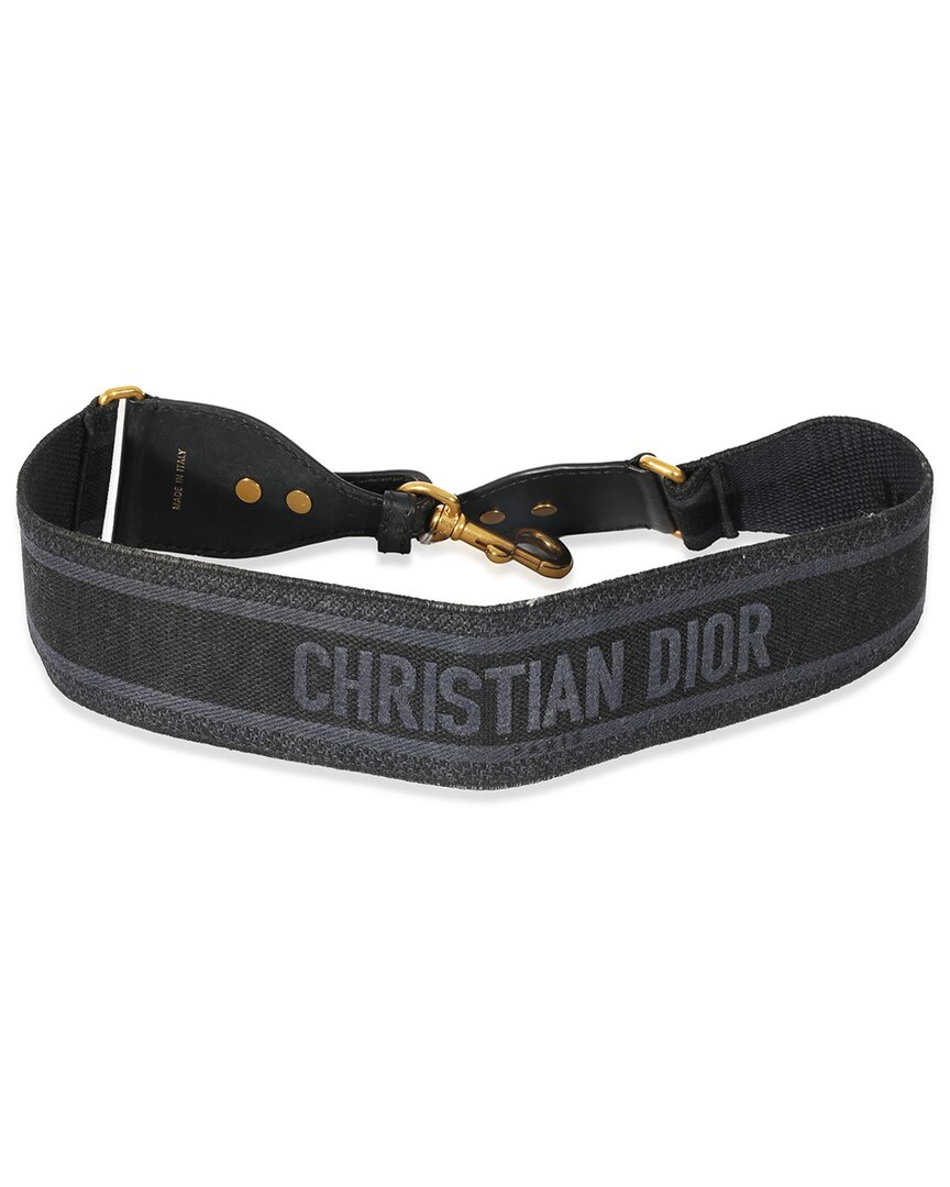 Dior Canvas Logo Embroidered Strap (authentic Pre-loved)