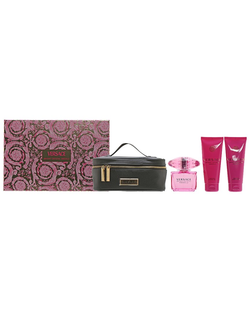 Versace Women's Bright Crystal Absolu 4pc Set