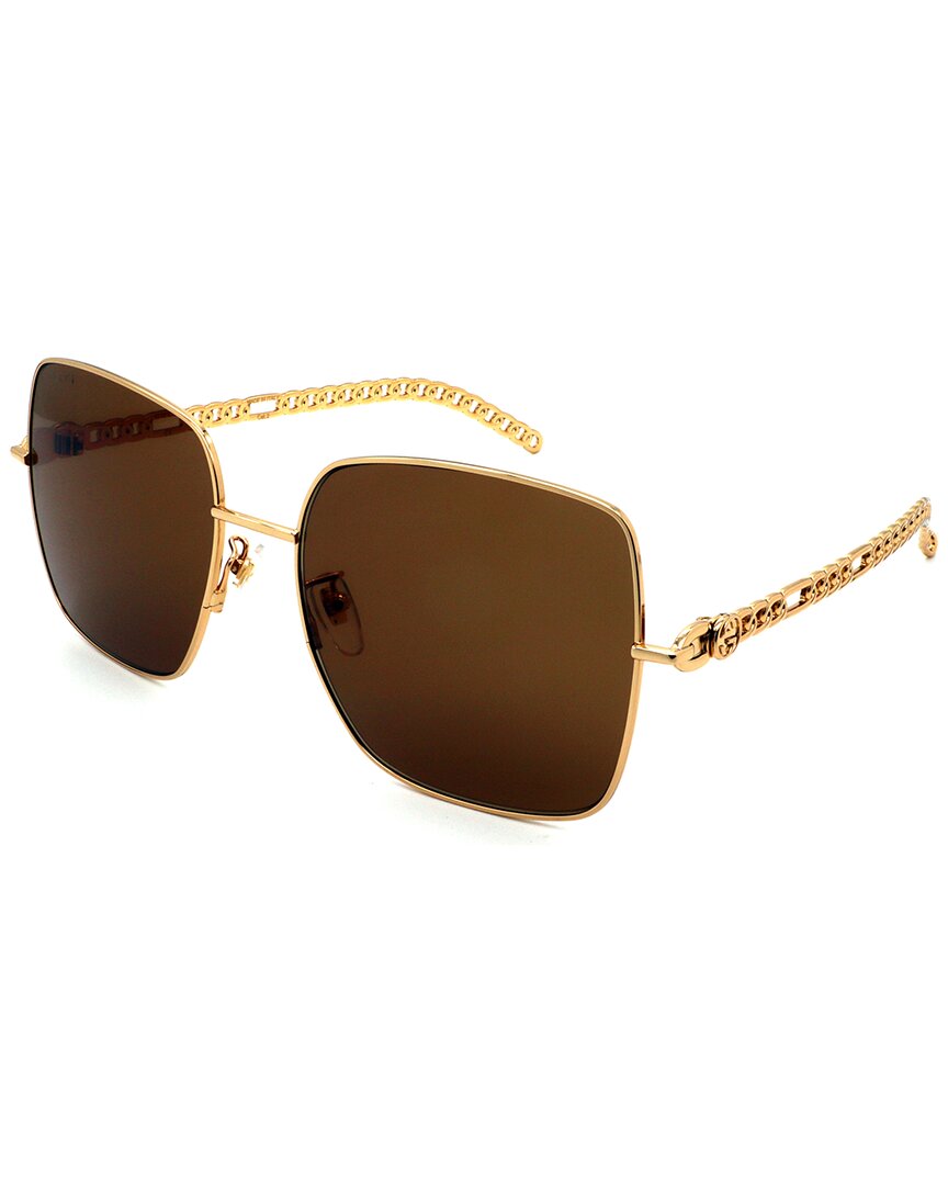 Gucci Women's Gg0724s 61mm Sunglasses In Gold