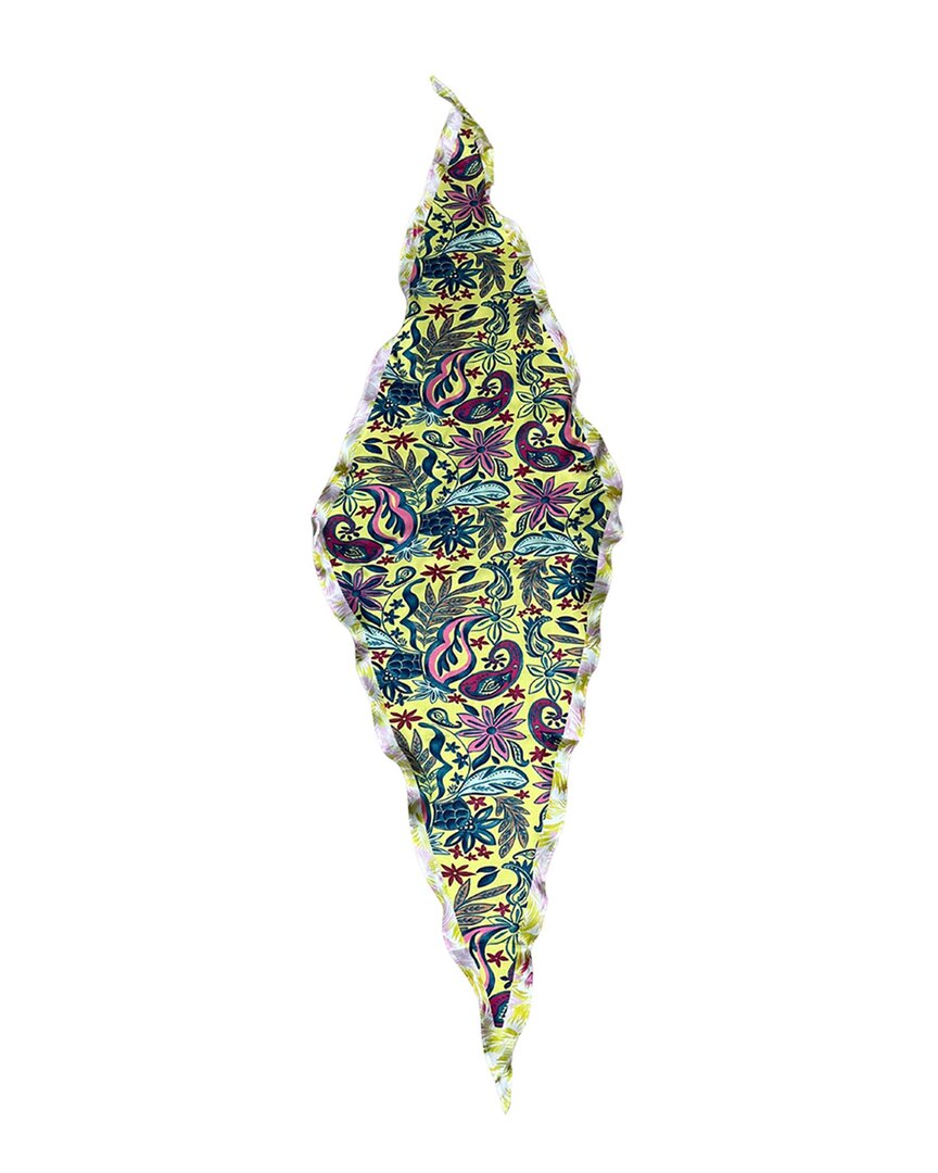 Nicole Miller Paisley Satin Neck Scarf