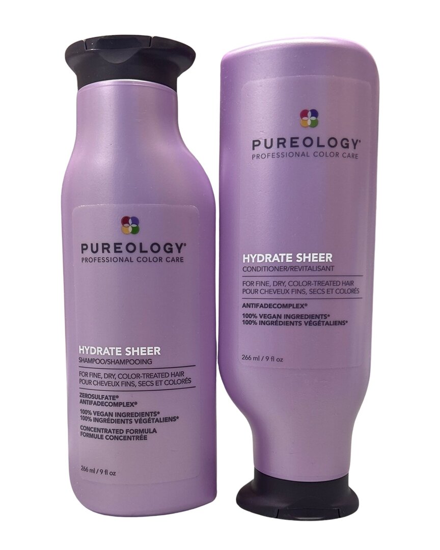 Pureology Unisex 9oz Hydrate Sheer Shampoo & Conditioner Duo