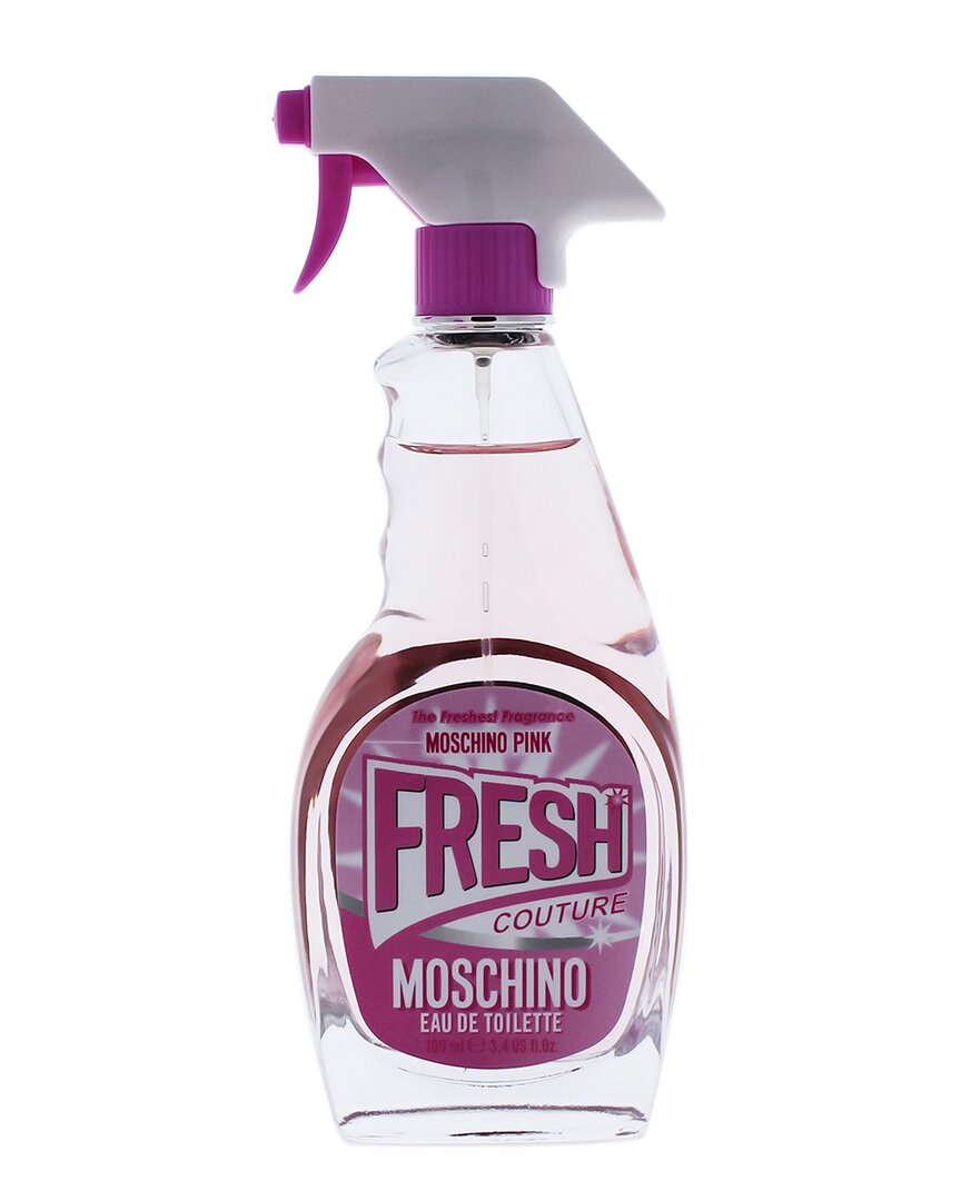 Moschino Women's 3.4oz Pink Fresh Couture Edt Spray In Transparent