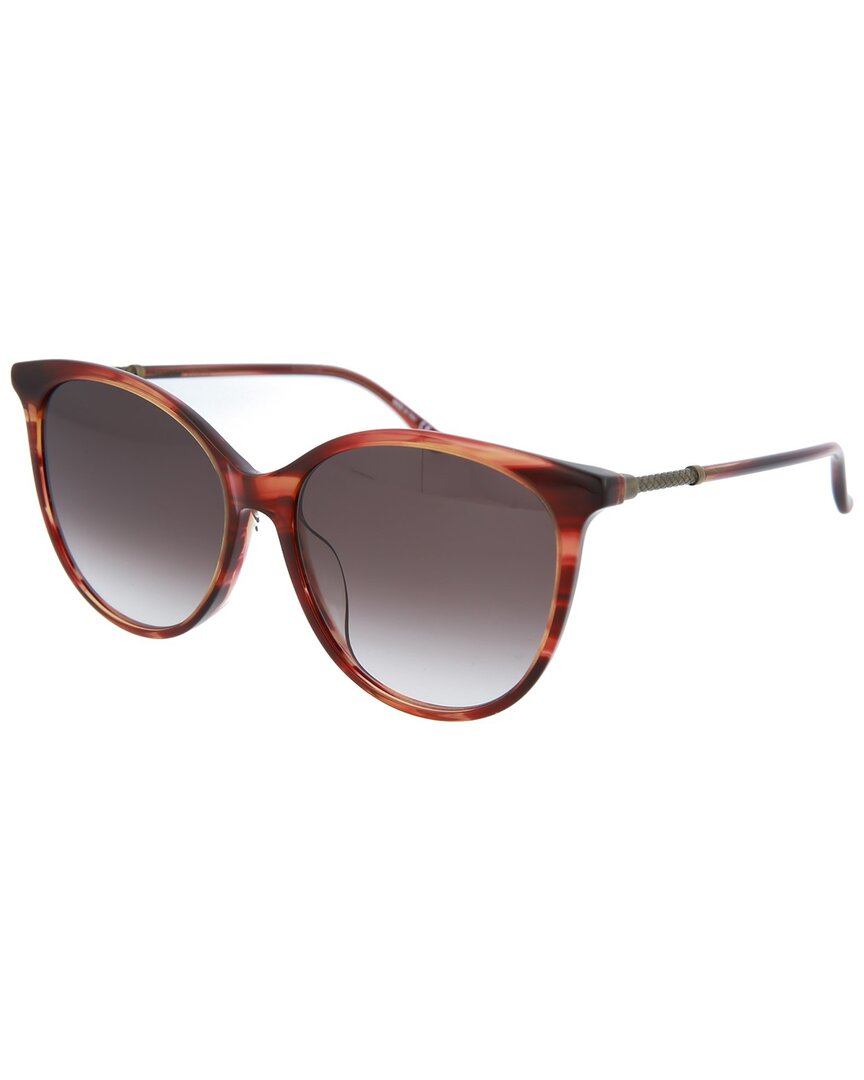Bottega Veneta BV0154SK Sunglasses BOTTEGA VENETA Sunglasses BV0154SK Brown Clear Gray Plastic  main image 2