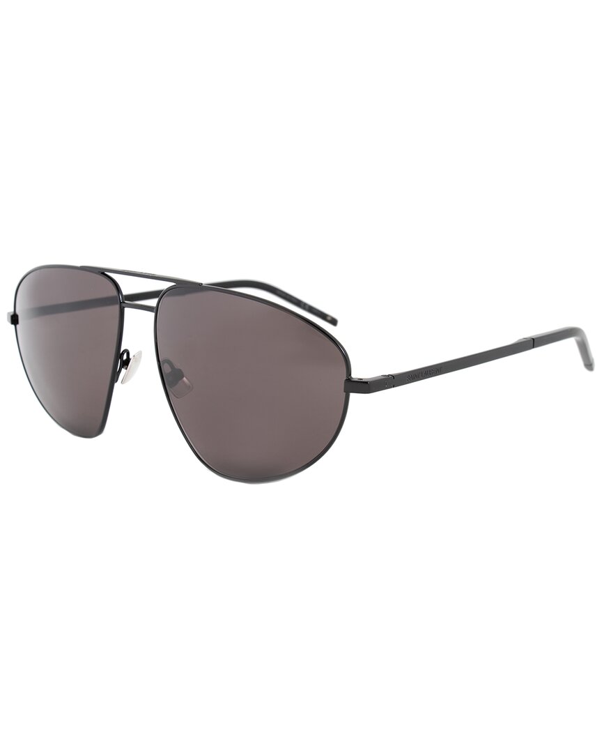 Saint Laurent Unisex Sl 211 60mm Sunglasses In Black